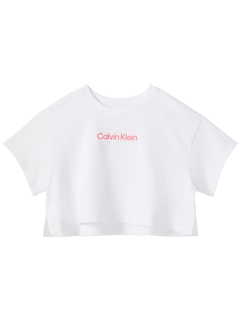 Calvin Klein Cropped Tee Kadın Crop T-Shirt Beyaz