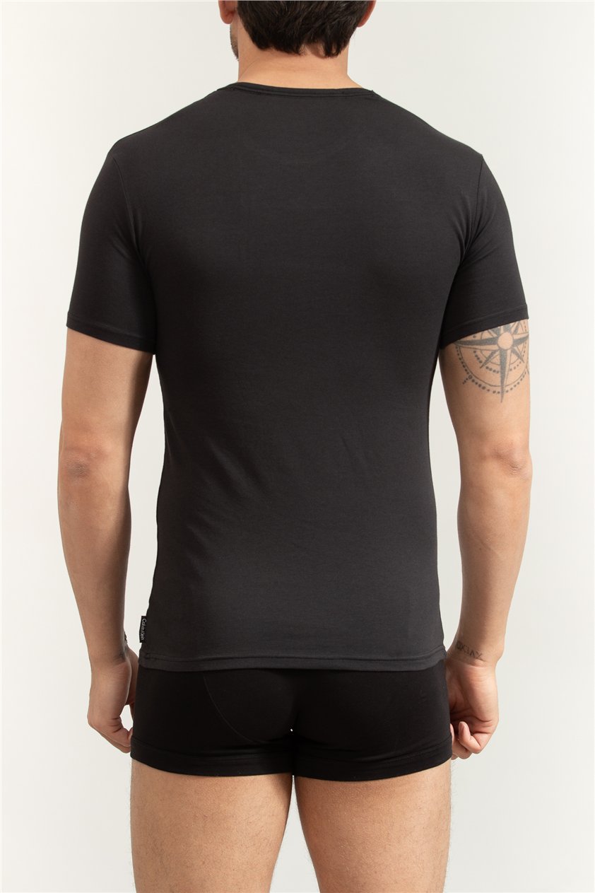Calvin Klein Erkek 2li Bisiklet Yaka Atlet