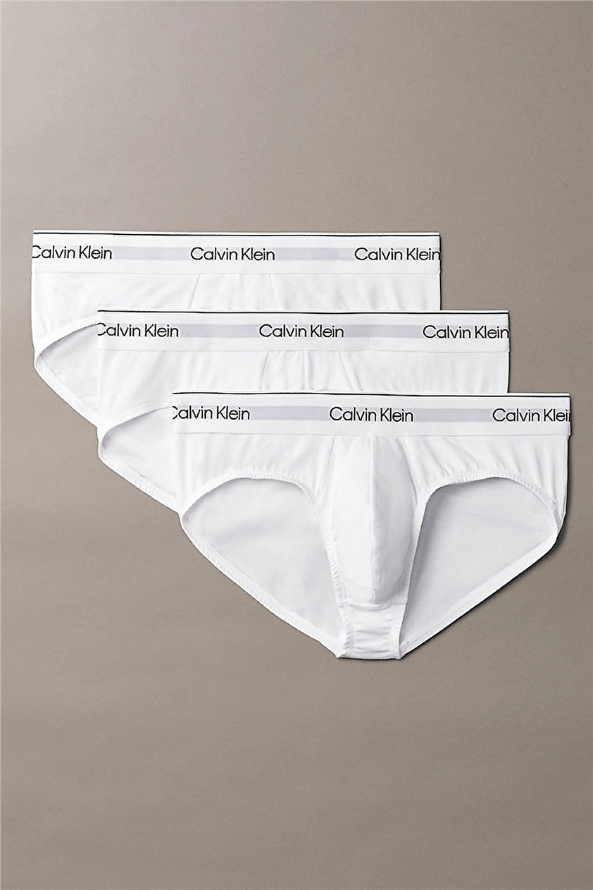 Calvin Klein Erkek 3'lü Paket Boxer Beyaz