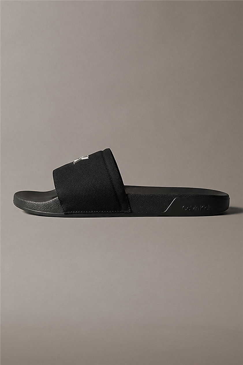 Calvin Klein Ess Slide Canvas Hdw Kadın Terlik Siyah