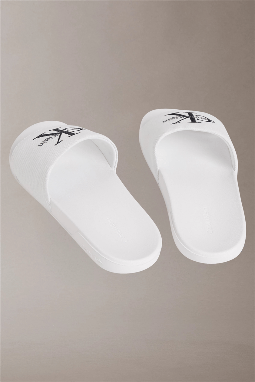 Calvin Klein Ess Slide Cv Wmn Kadın Terlik Beyaz