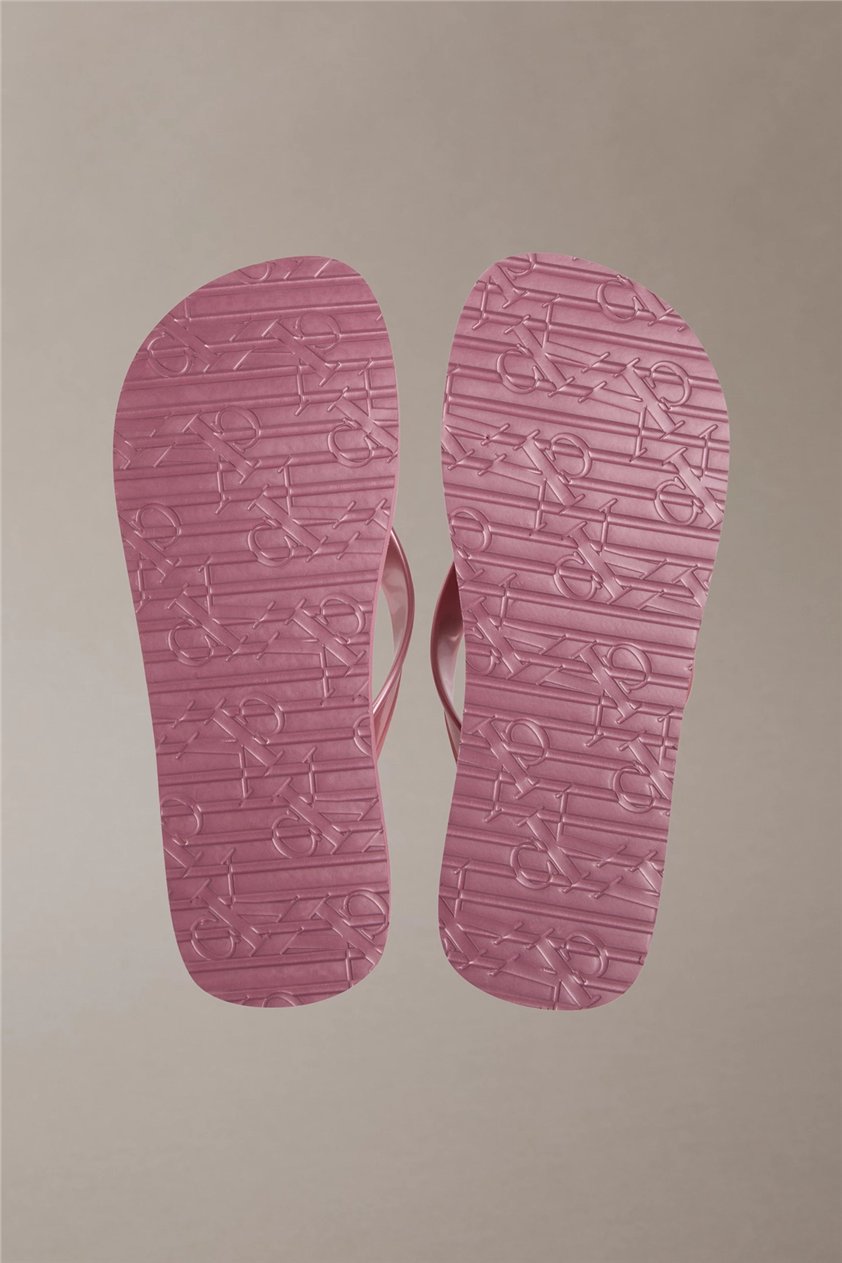 Calvin Klein Flatform Flip Flop M Kadın Terlik Mor