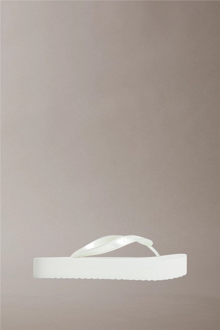 Calvin Klein Flatform Flip Flop M Kadın Terlik Yeşil