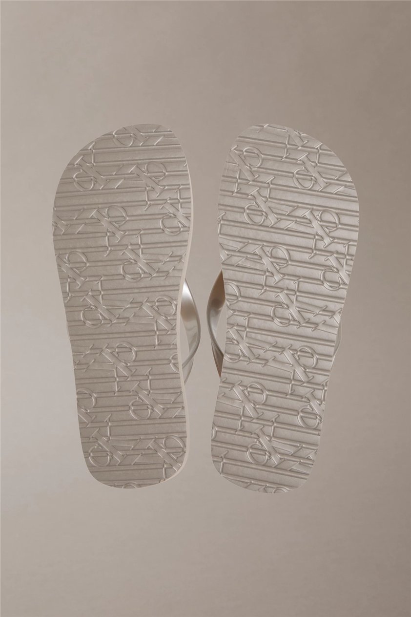 Calvin Klein Flatform Flip Flop M Kadın Terlik Gri
