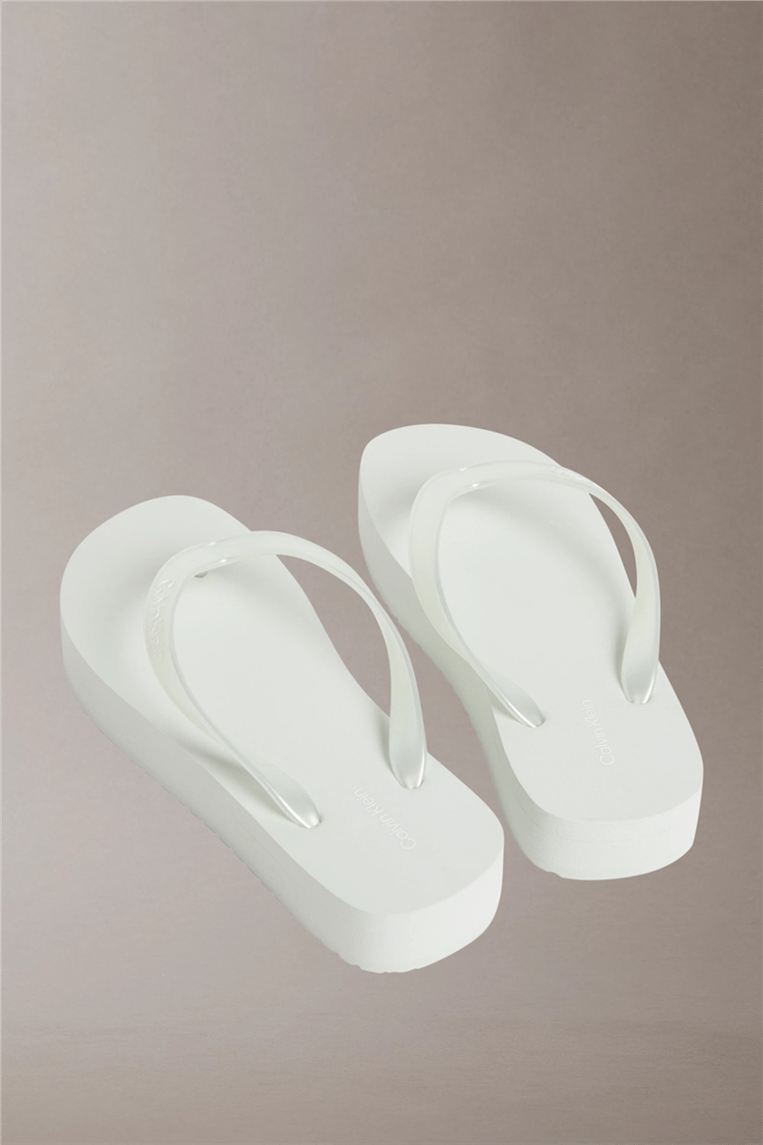 Calvin Klein Flatform Flip Flop M Kadın Terlik Yeşil