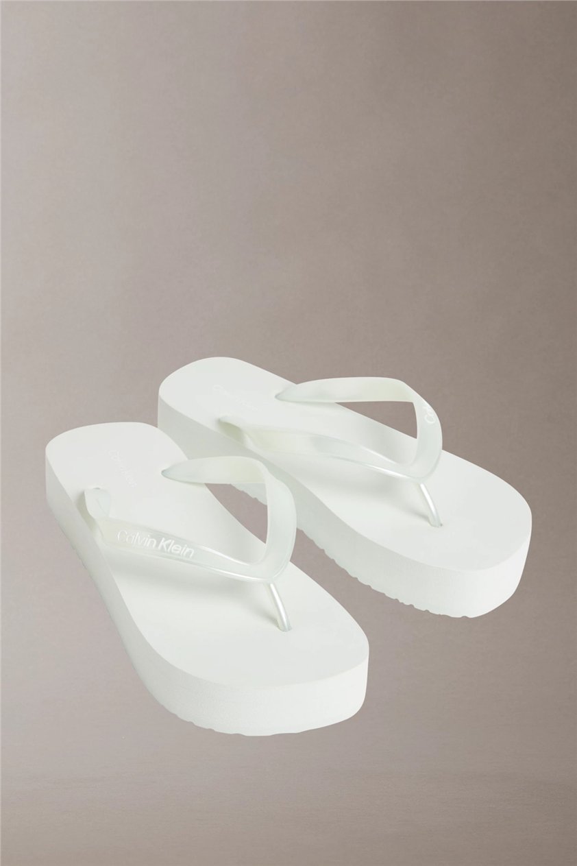 Calvin Klein Flatform Flip Flop M Kadın Terlik Yeşil