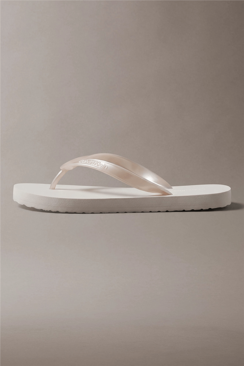 Calvin Klein Flip Flop Tpu Metall Kadın Terlik Gri