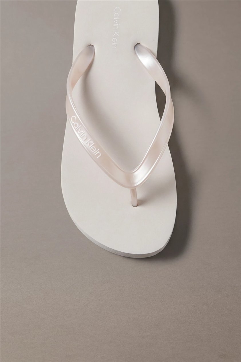 Calvin Klein Flip Flop Tpu Metall Kadın Terlik Gri