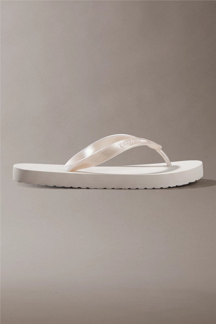 Calvin Klein Flip Flop Tpu Metall Kadın Terlik Gri