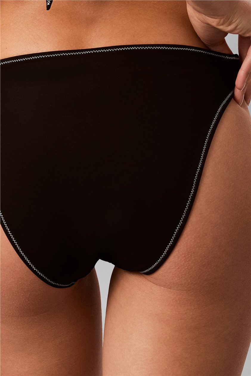 Calvin Klein High Leg Bikini Kadın Bikini Altı Siyah