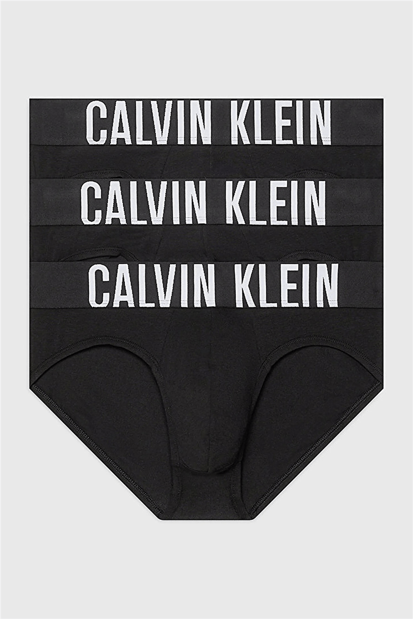 Calvin Klein Hip Brief 3Pk Erkek 3lü Boxer Siyah