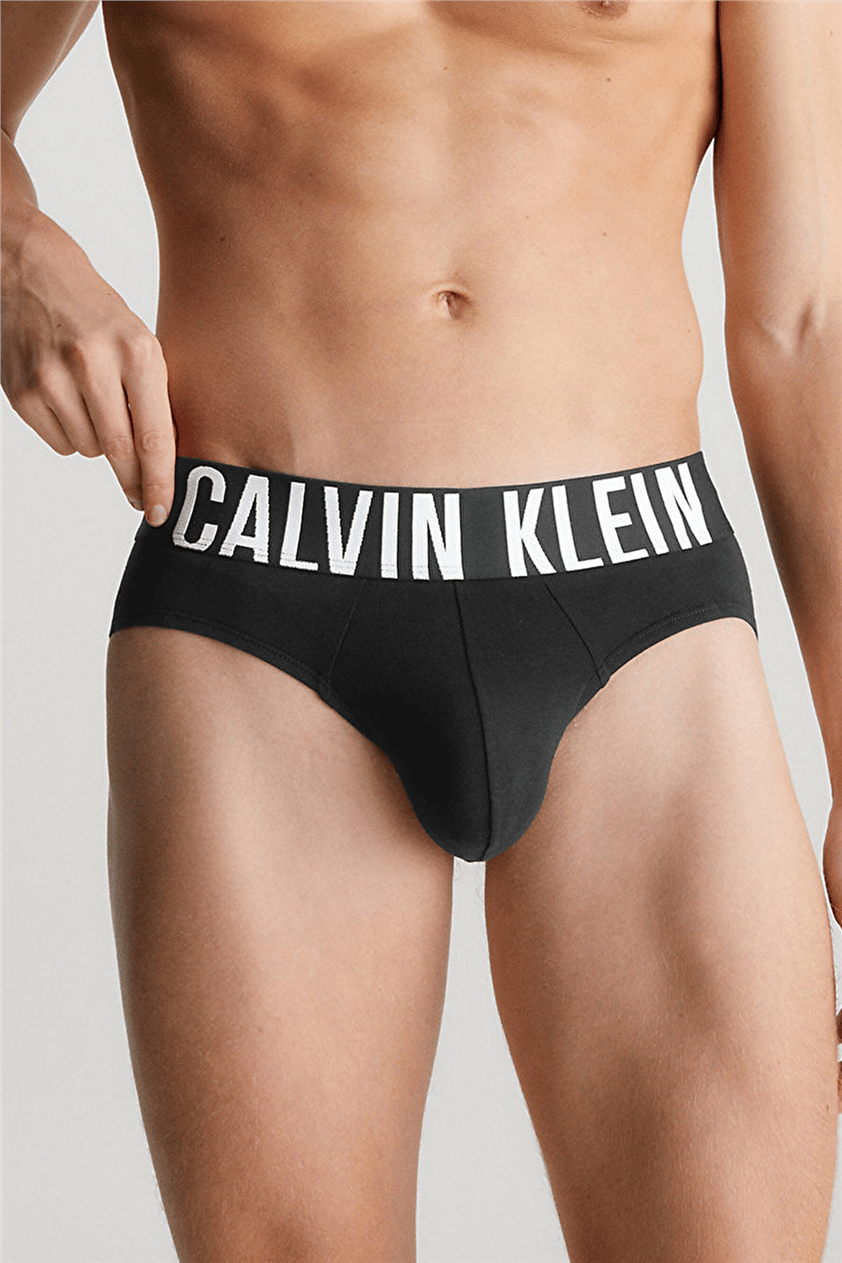 Calvin Klein Hip Brief 3Pk Erkek 3lü Boxer Siyah