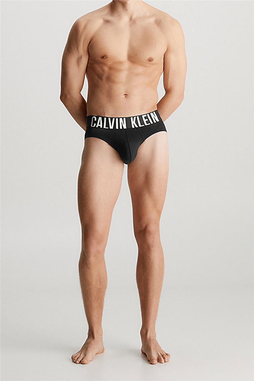 Calvin Klein Hip Brief 3Pk Erkek 3lü Boxer Siyah