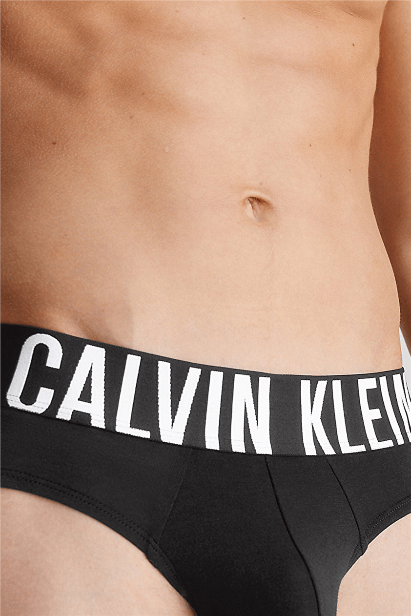 Calvin Klein Hip Brief 3Pk Erkek 3lü Boxer Siyah
