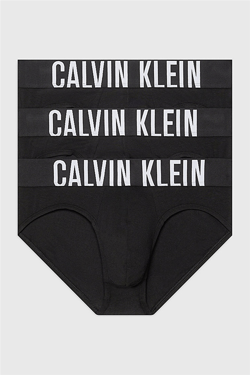 Calvin Klein Hip Brief 3Pk Erkek 3lü Boxer Siyah