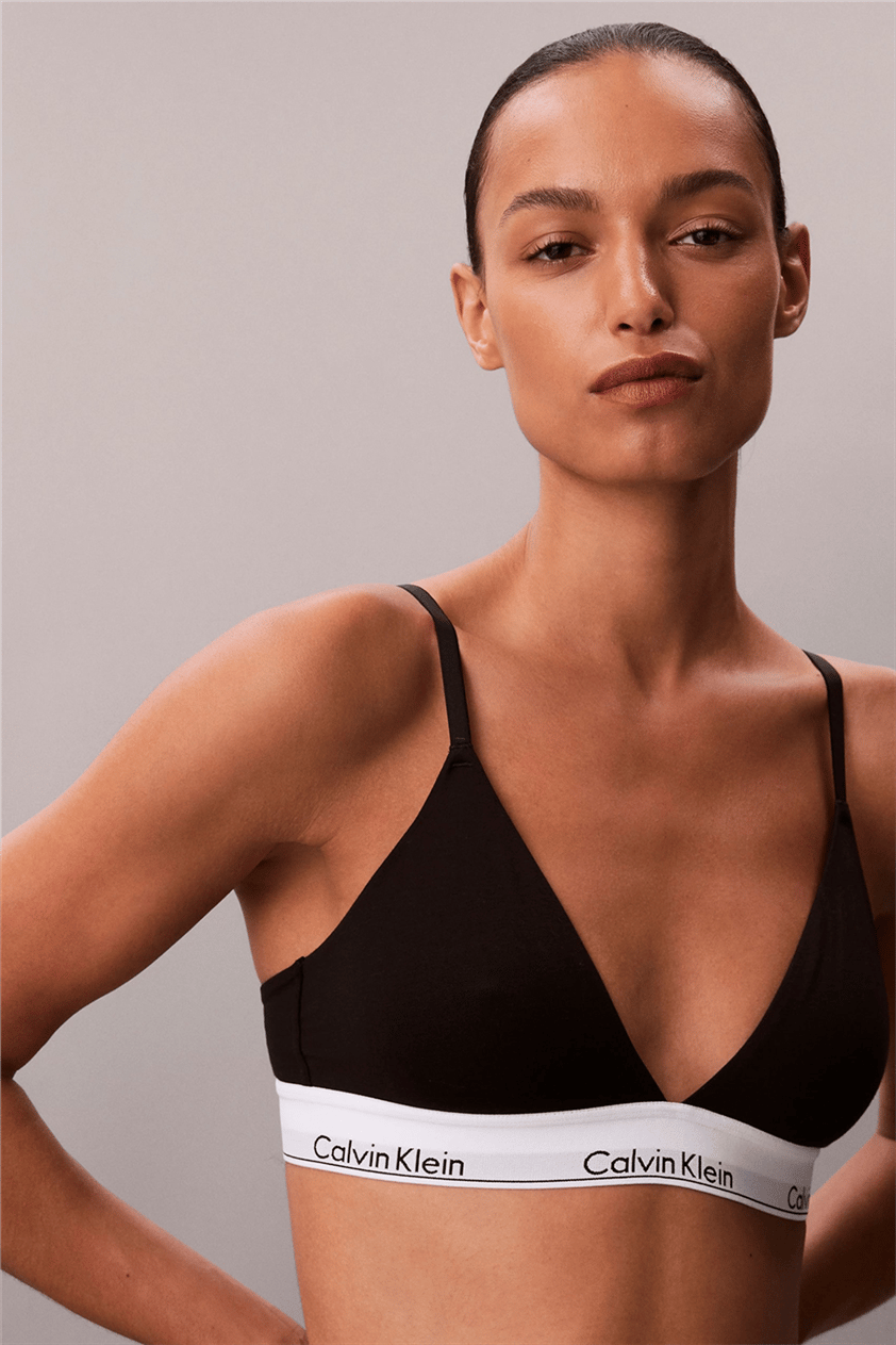 Calvin Klein Lightly Lined Triangle Kadın Sütyen Siyah