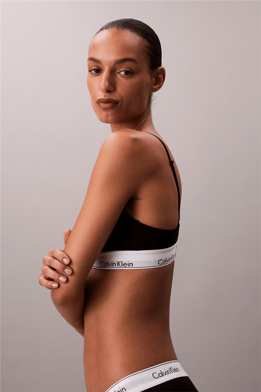 Calvin Klein Lightly Lined Triangle Kadın Sütyen Siyah