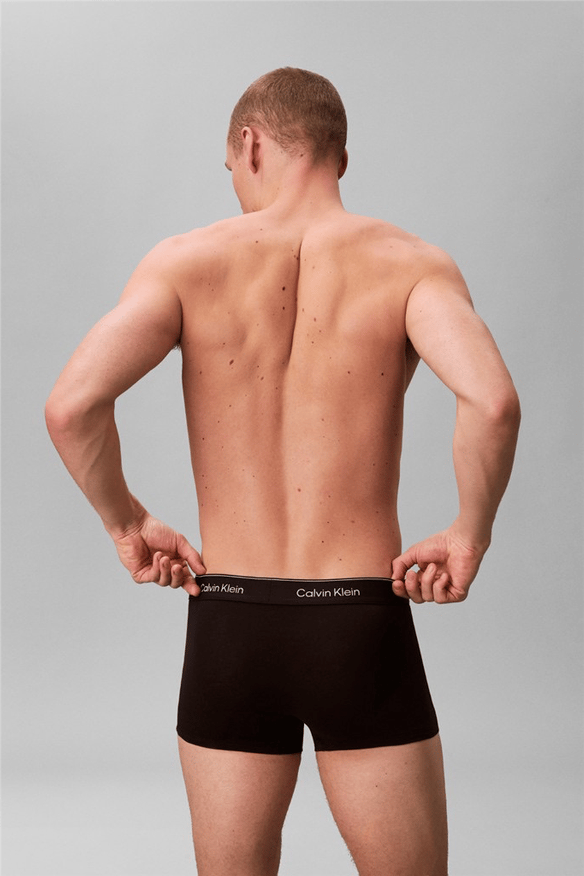 Calvin Klein Low Rise Trunk 3Pk Erkek 3lü Boxer Siyah