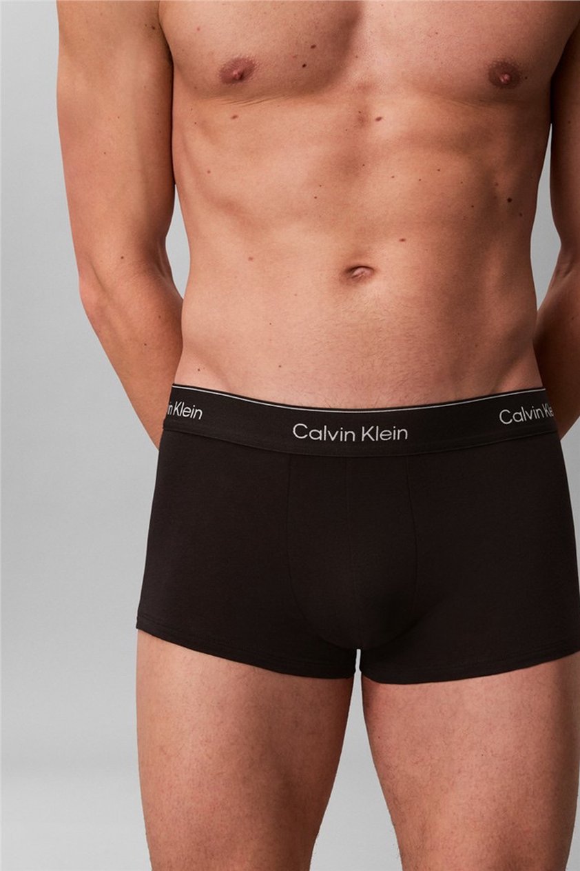 Calvin Klein Low Rise Trunk 3Pk Erkek 3lü Boxer Siyah