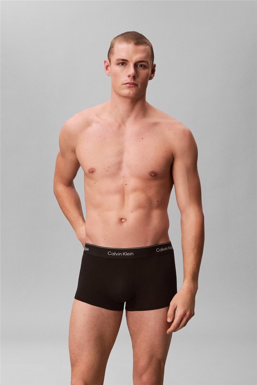 Calvin Klein Low Rise Trunk 3Pk Erkek 3lü Boxer Siyah
