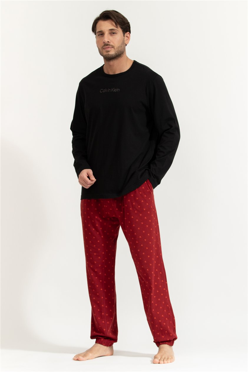 Calvin Klein Ls Tee Jogger Set Erkek Pijama Takımı