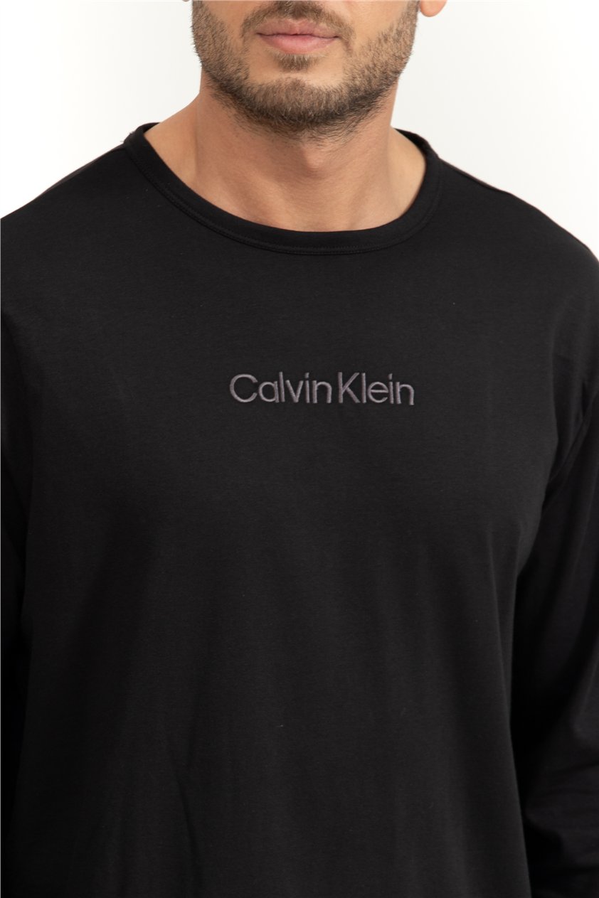 Calvin Klein Ls Tee Pant Set Erkek Pijama Takımı