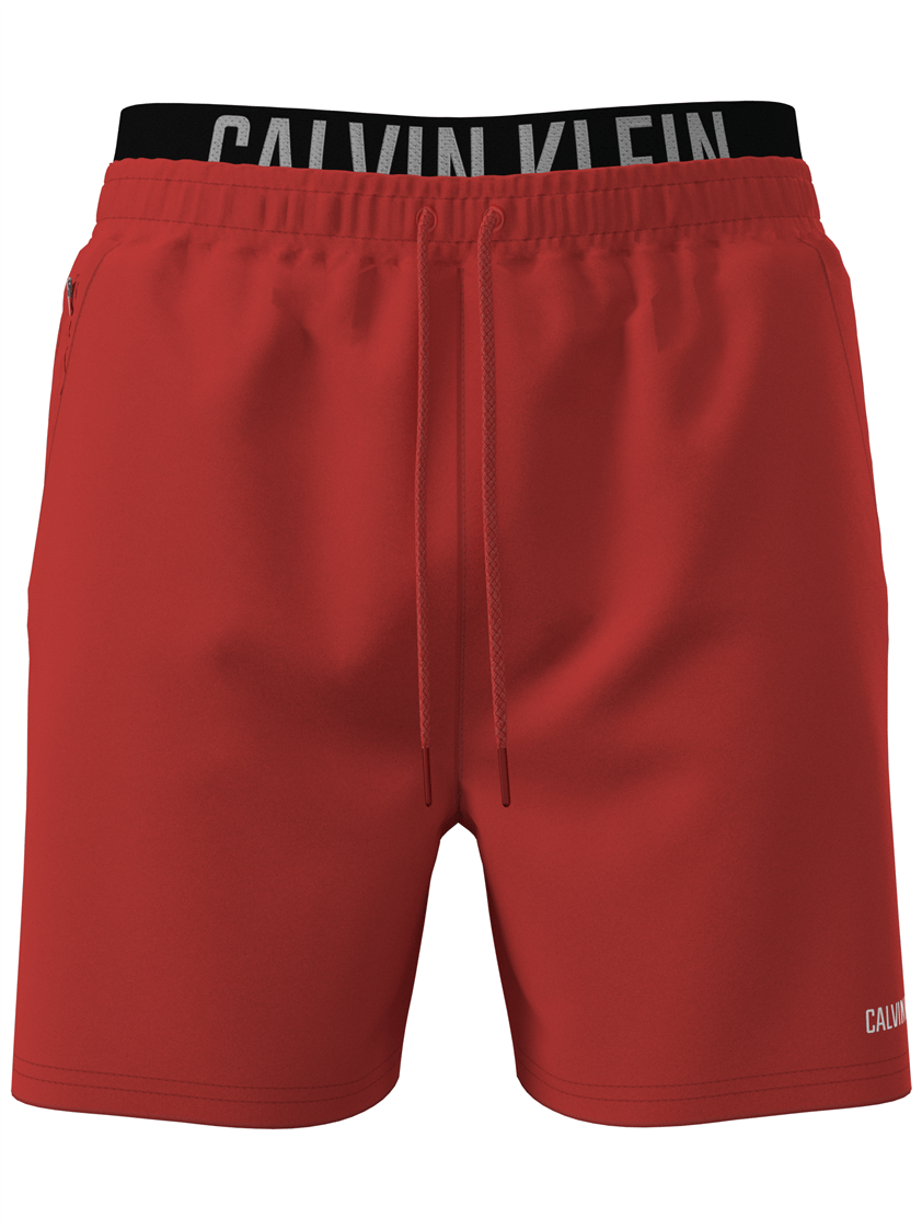 Calvin Klein Medium Drawstring Bo Erkek Şort Mayo Kırmızı