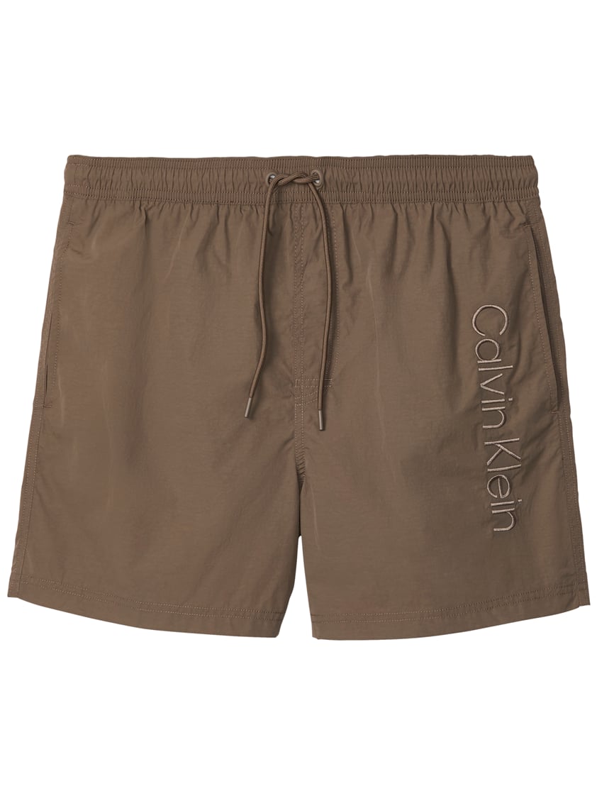 Calvin Klein Medium Drawstring Erkek Şort Mayo Gri