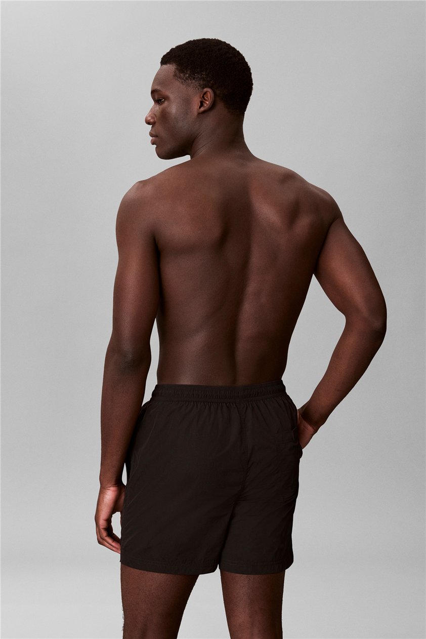 Calvin Klein Medium Drawstring Erkek Şort Mayo Siyah