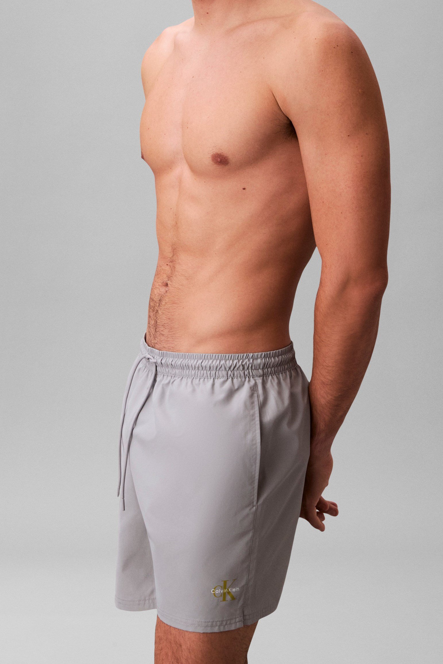 Calvin Klein Medium Drawstring Wa Erkek Şort Mayo Gri