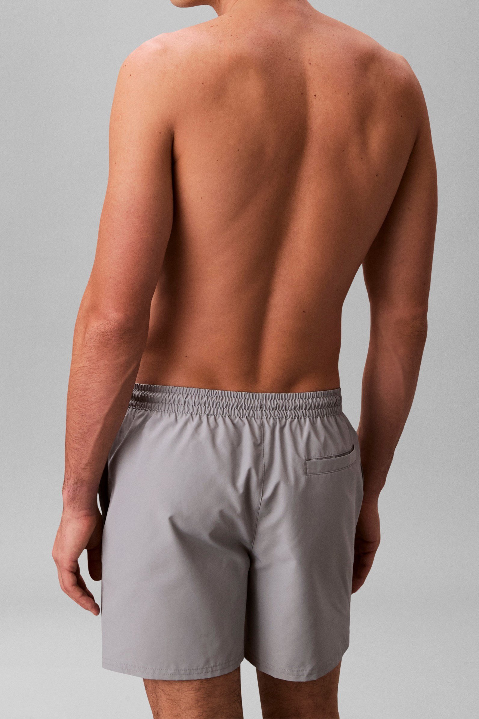 Calvin Klein Medium Drawstring Wa Erkek Şort Mayo Gri