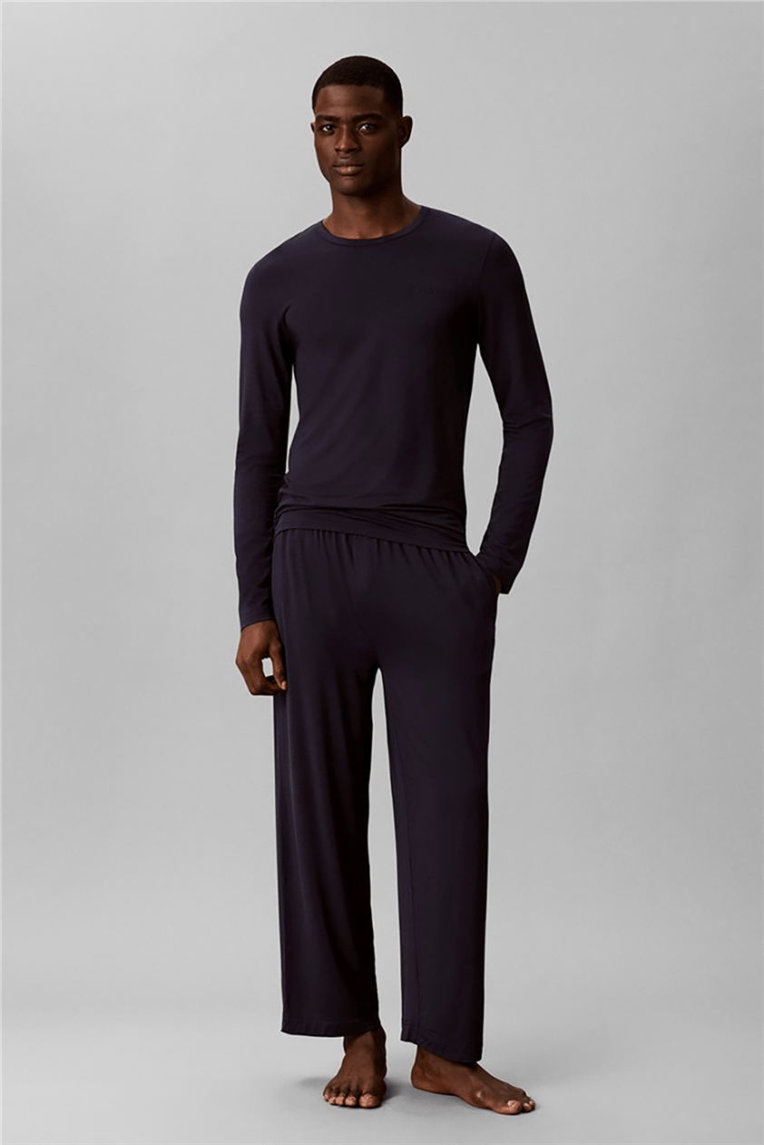 Calvin Klein Modal L/S Pant Set Erkek Pijama Takımı Çok Renkli