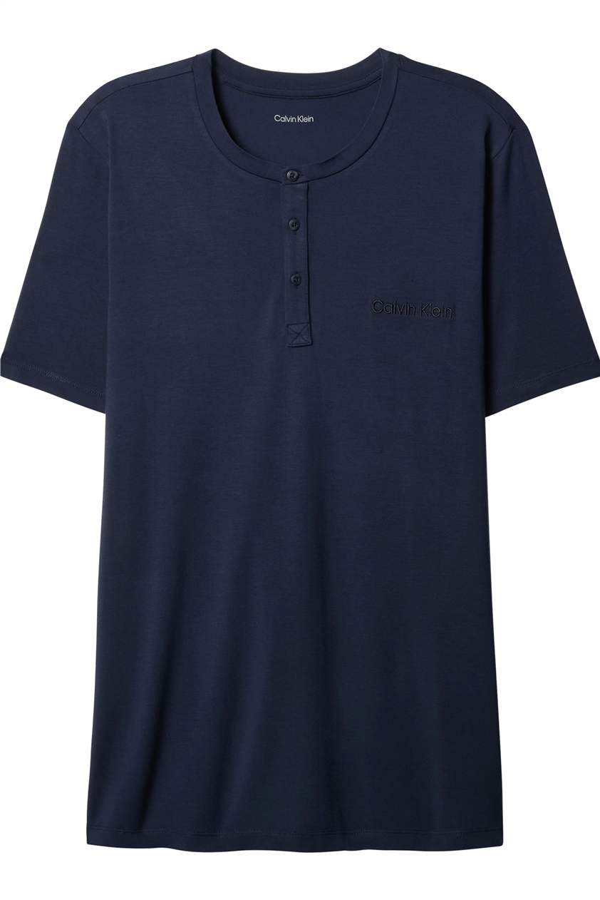 Calvin Klein Modal S/S Henley Erkek Pijama Üstü