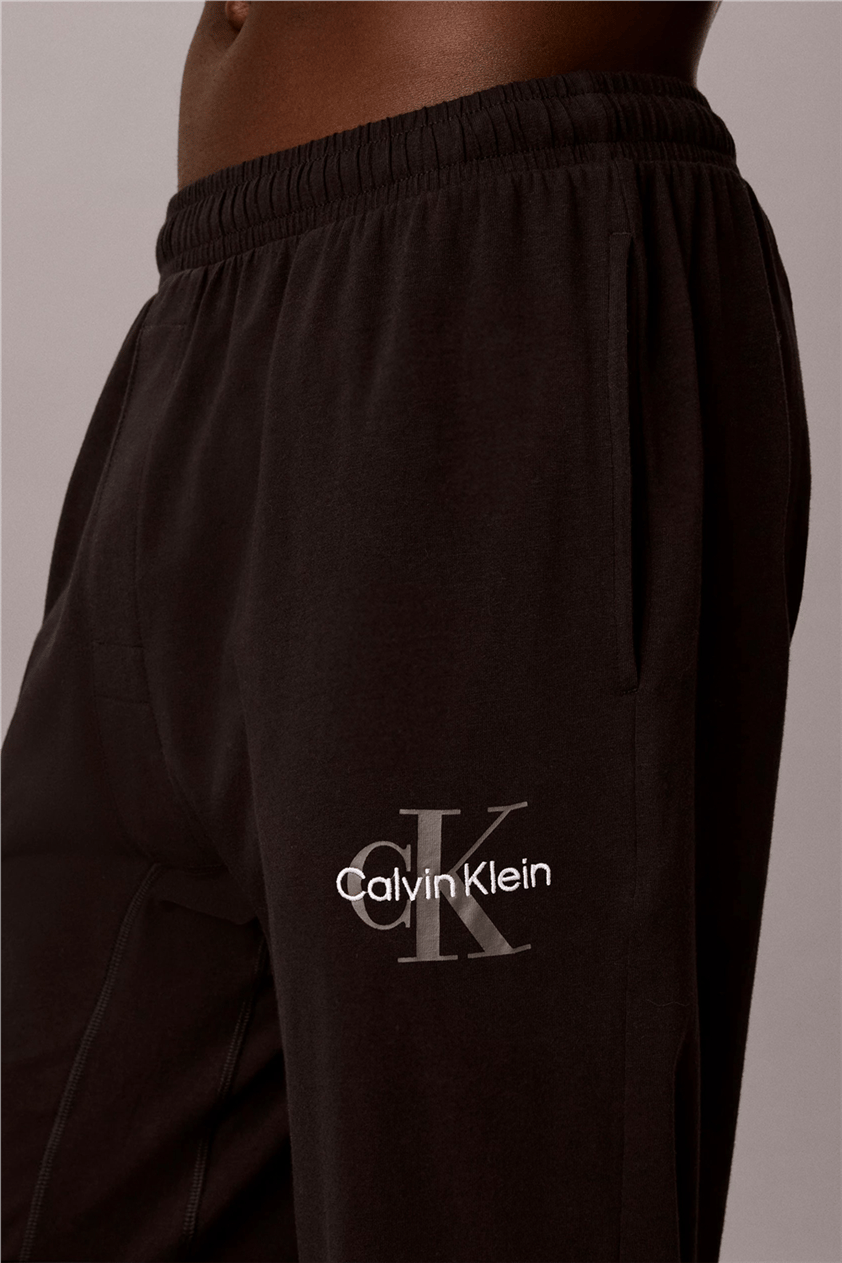 Calvin Klein Monogram Sleep Jogge Erkek Pijama Altı Siyah