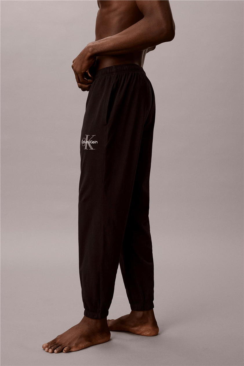 Calvin Klein Monogram Sleep Jogge Erkek Pijama Altı Siyah