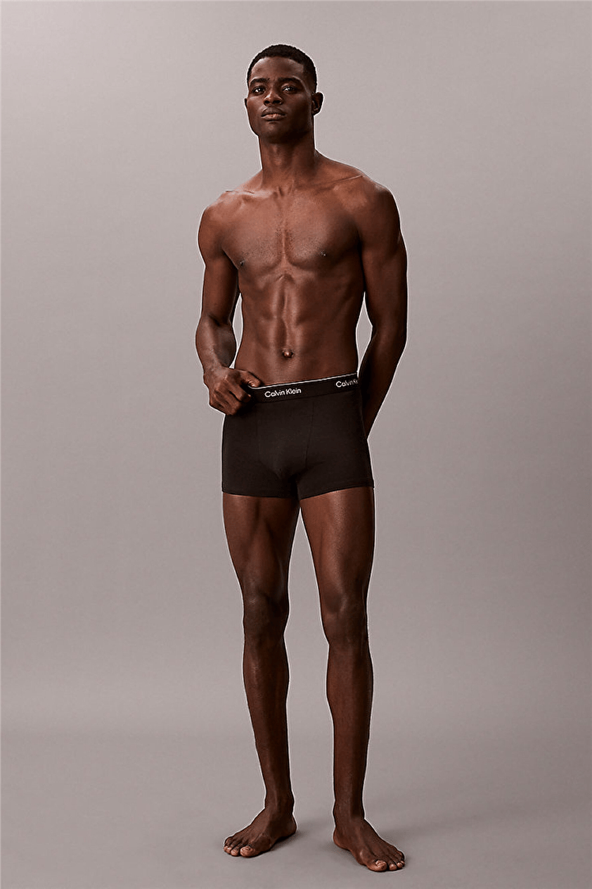 Calvin Klein Relaxed Fit Trunk 3PK Erkek 3lü Boxer Siyah
