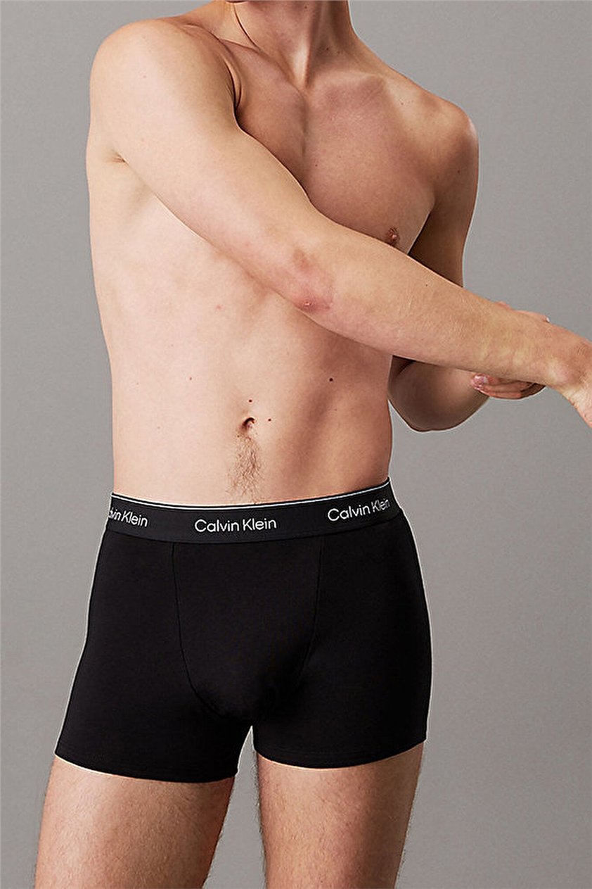 Calvin Klein Relaxed Fit Trunk 3PK Erkek 3lü Boxer Siyah