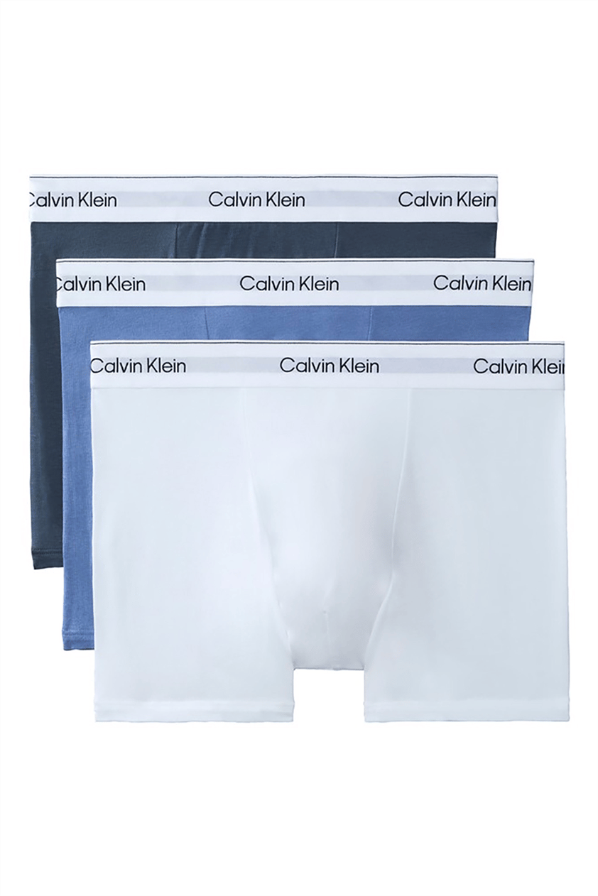 Calvin Klein Relaxed Fit Trunk 3PK Erkek 3lü Boxer Mavi