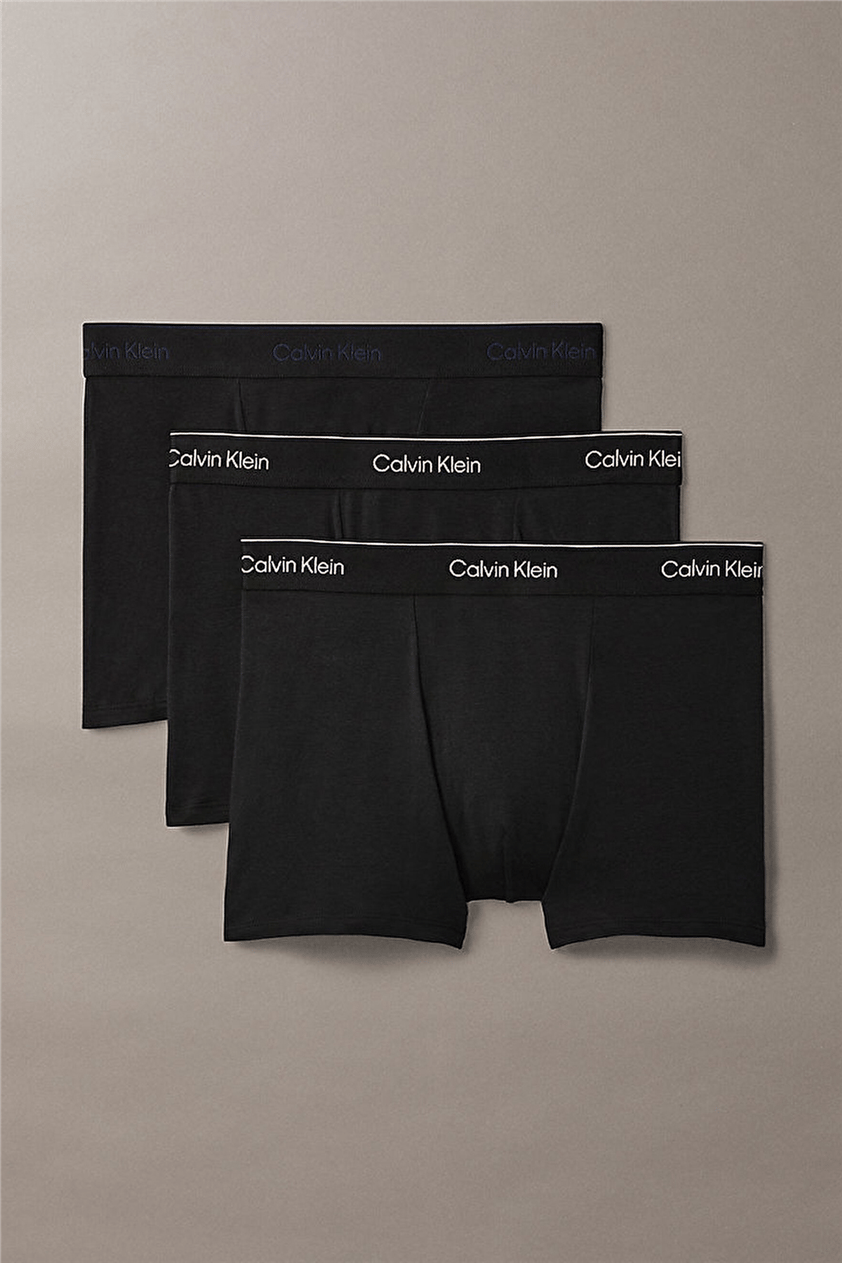 Calvin Klein Relaxed Fit Trunk 3PK Erkek 3lü Boxer Siyah
