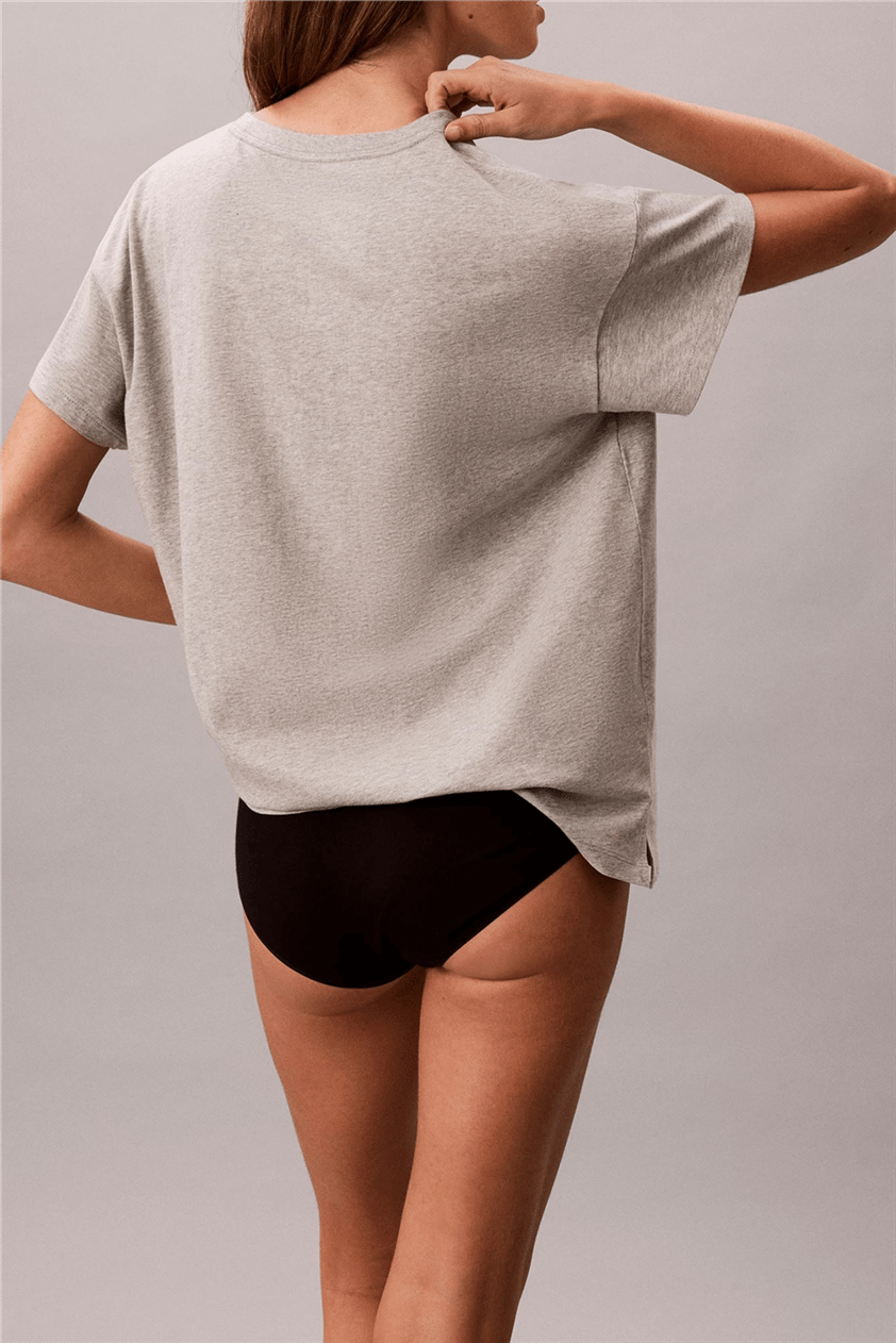 Calvin Klein Relaxed Tee Kadın Pijama Üstü Gri