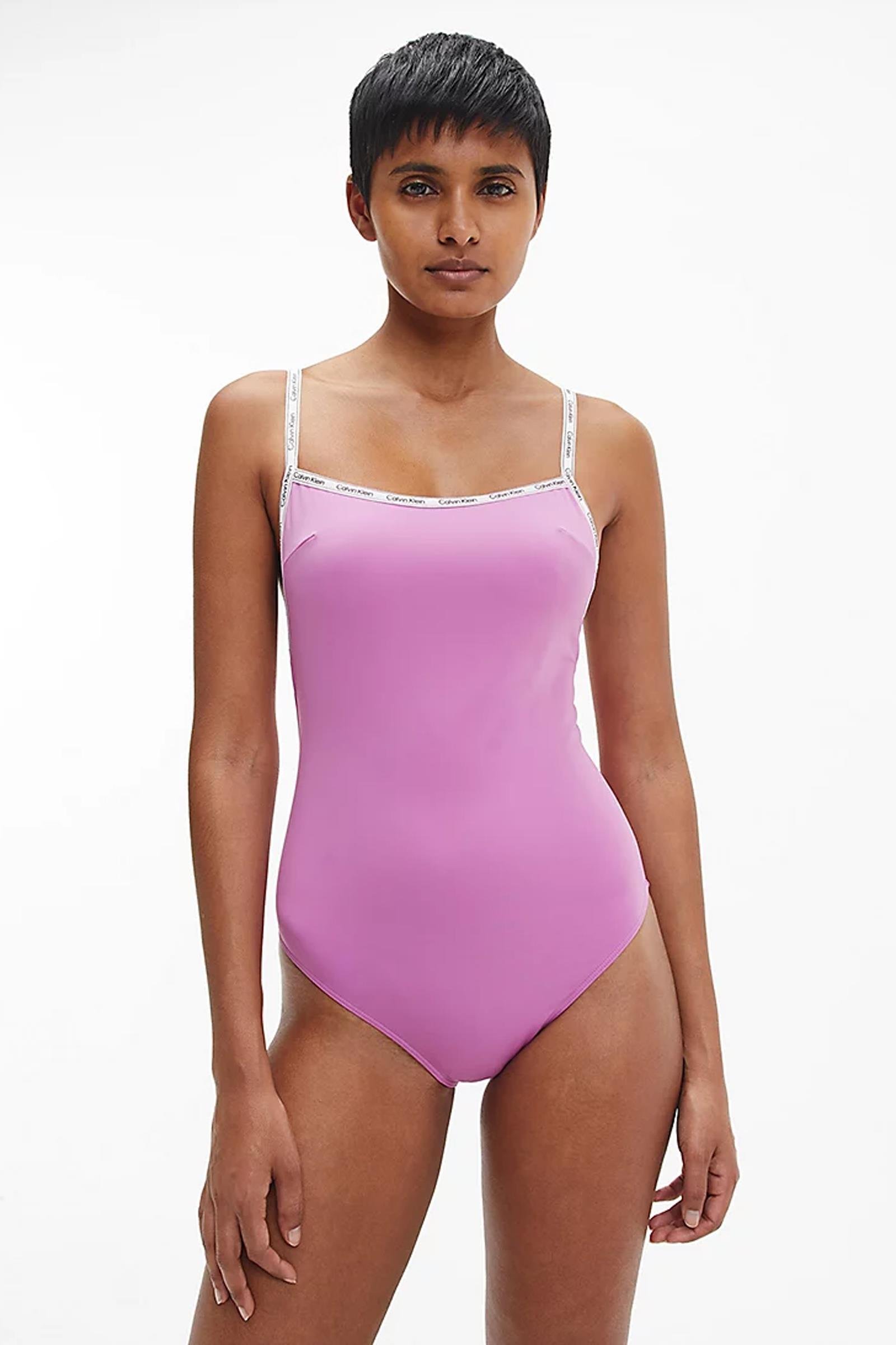 Calvin Klein Square Neck One Piece Kadın Mayo