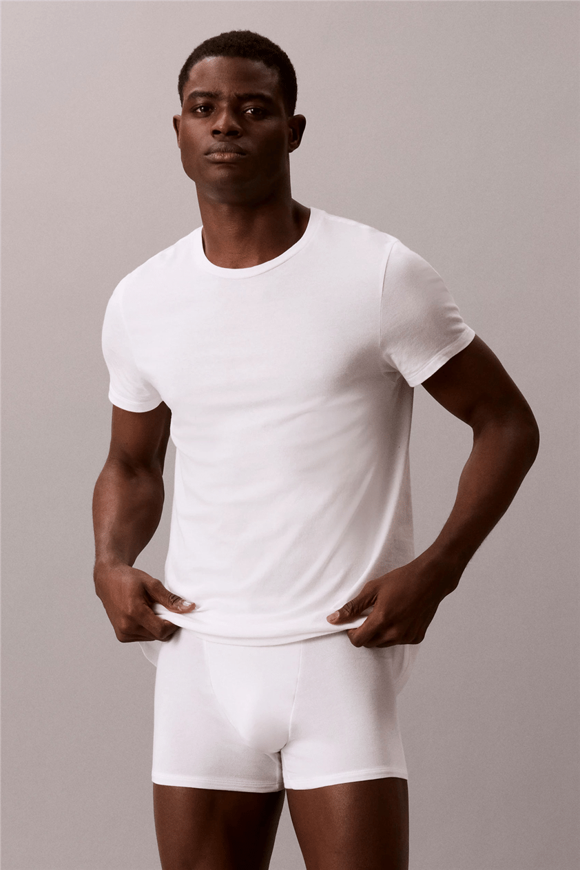 Calvin Klein S/S CreW Neck 3PK Erkek 3lü T-Shirt Çok Renkli