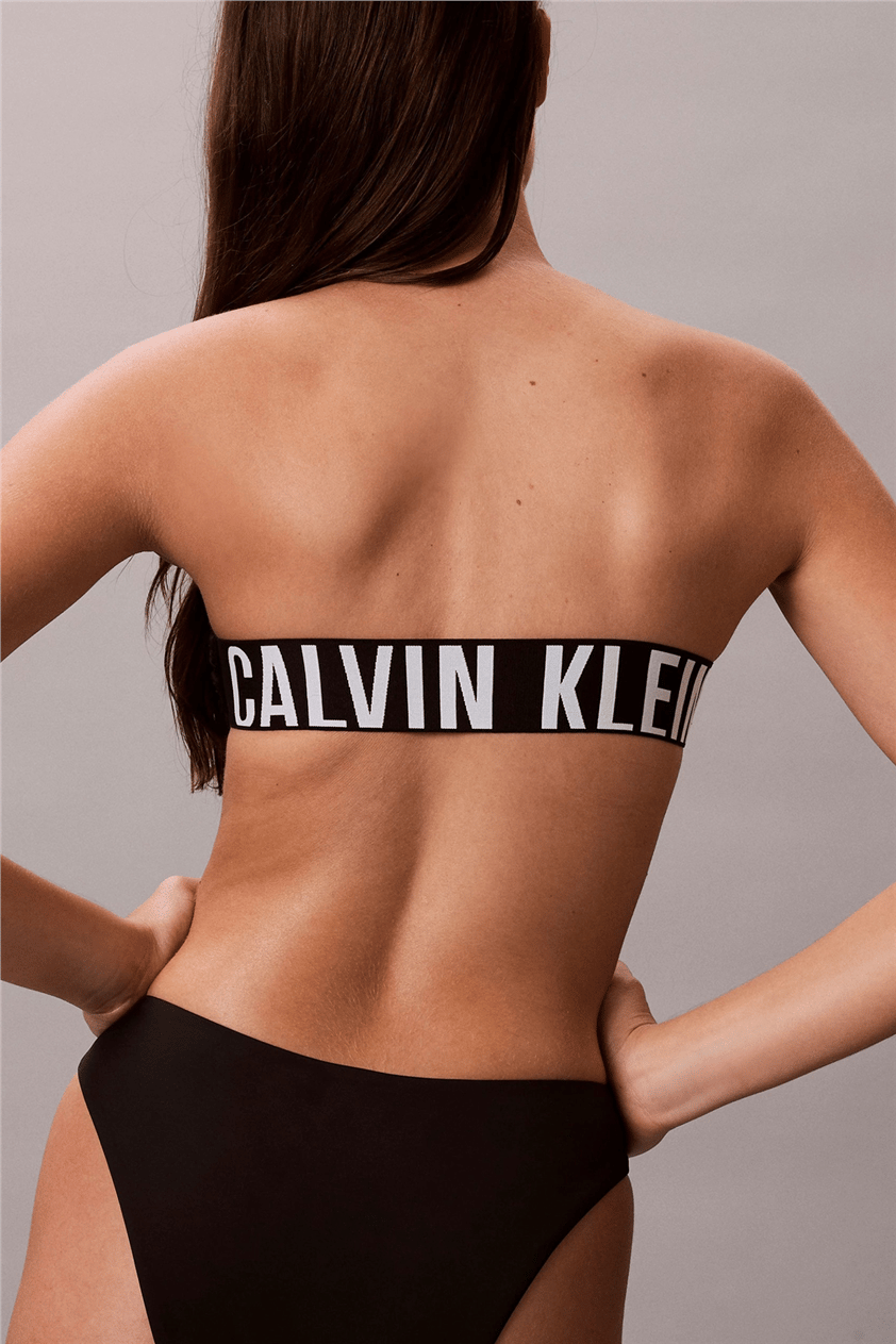 Calvin Klein Strapless Kadın Mayo Siyah