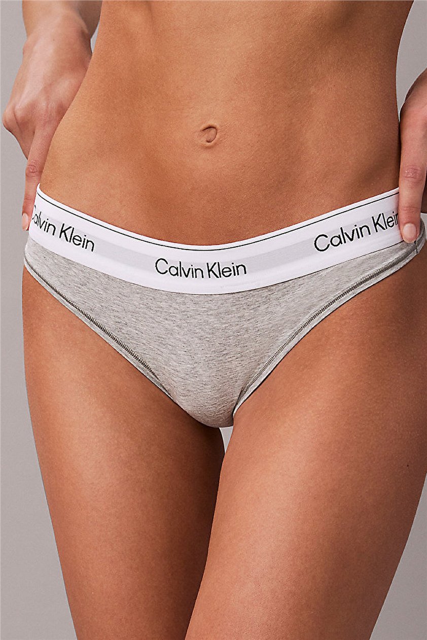 Calvin Klein Thong Kadın Külot Gri