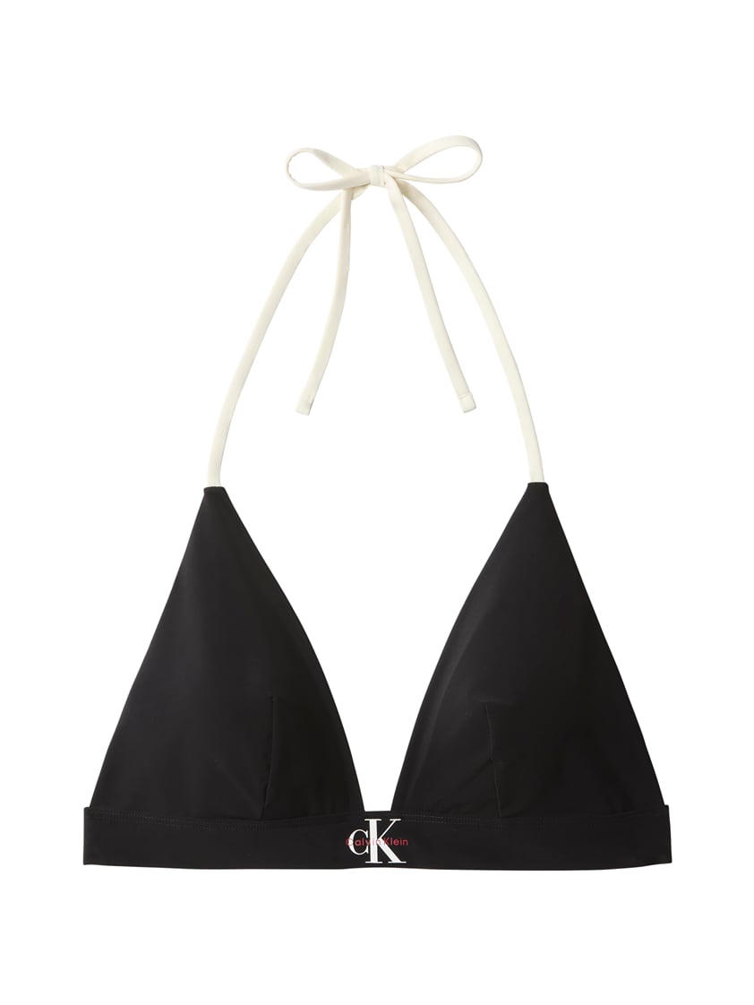 Calvin Klein Triangle Kadın Bikini Üstü Siyah