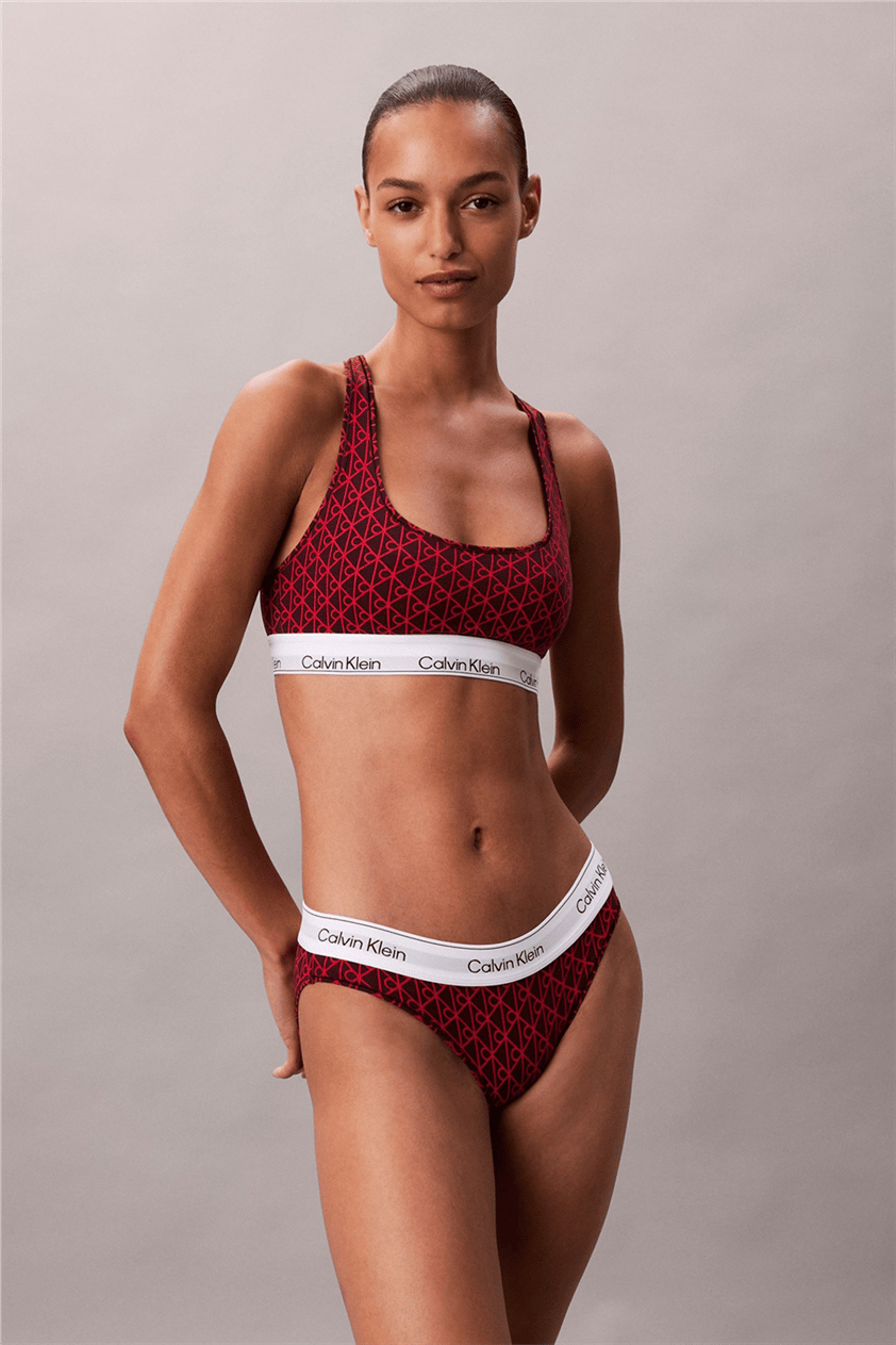 Calvin Klein Unlined Bralette Kadın Sütyen Mor
