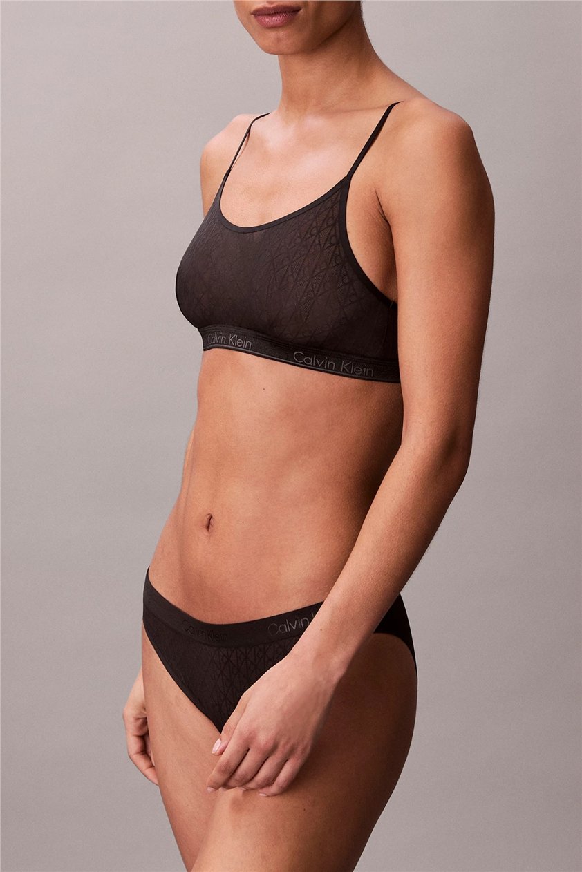 Calvin Klein Unlined Bralette Kadın Sütyen Siyah