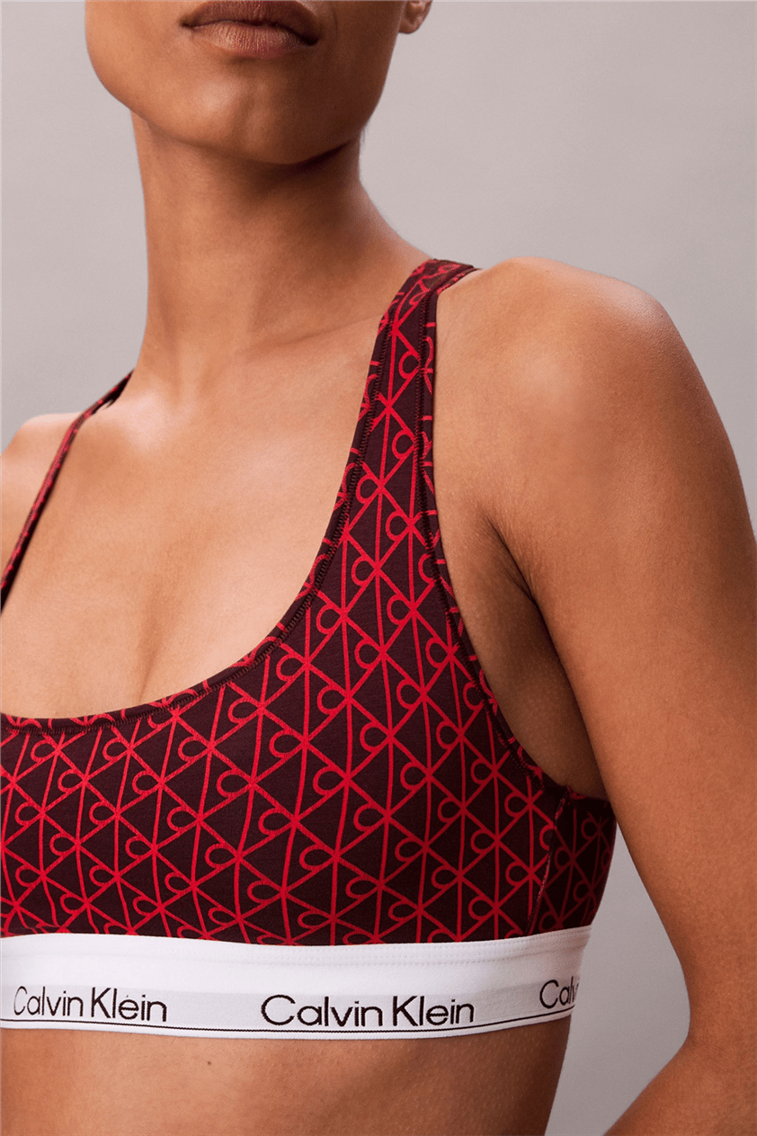 Calvin Klein Unlined Bralette Kadın Sütyen Mor