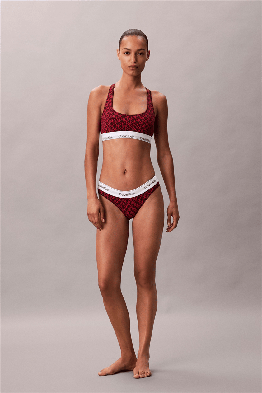 Calvin Klein Unlined Bralette Kadın Sütyen Mor