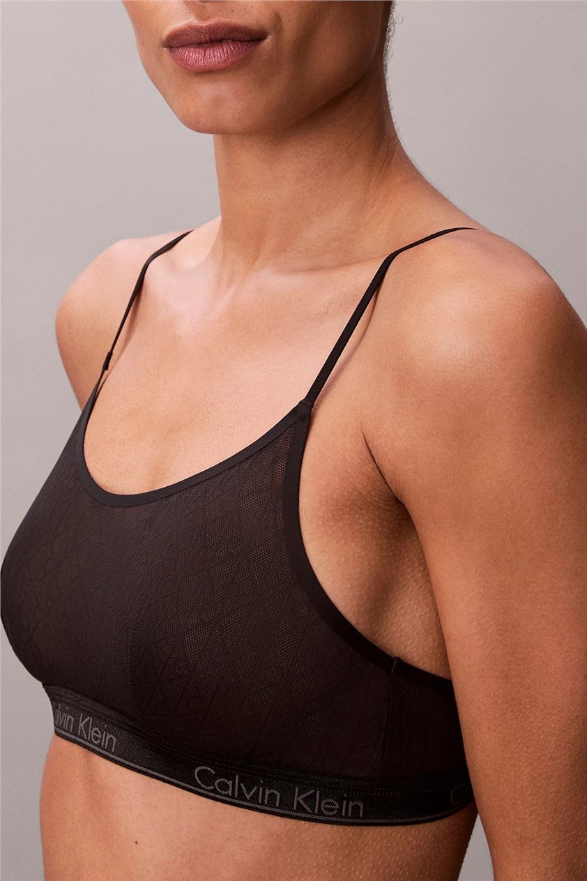 Calvin Klein Unlined Bralette Kadın Sütyen Siyah